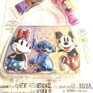 Disney®️ Cosmetic Set for Kids  - Plant Based Lip Gloss and Lip Balm with a Case